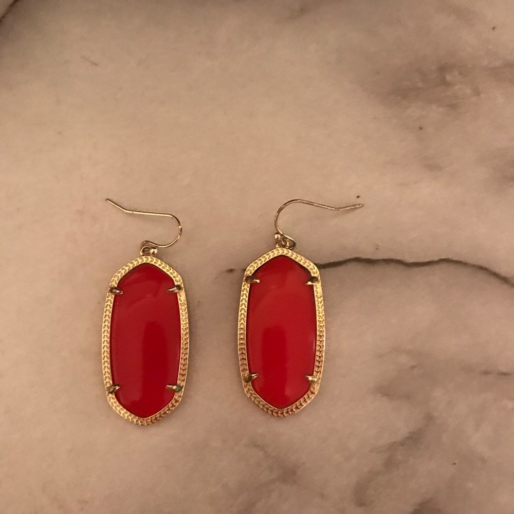Red Kendra Scott Ella earrings